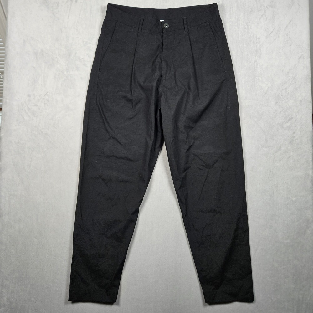 Outlier Pants Mens 31x27 Black Future High Darts High Waisted Tapered Trousers